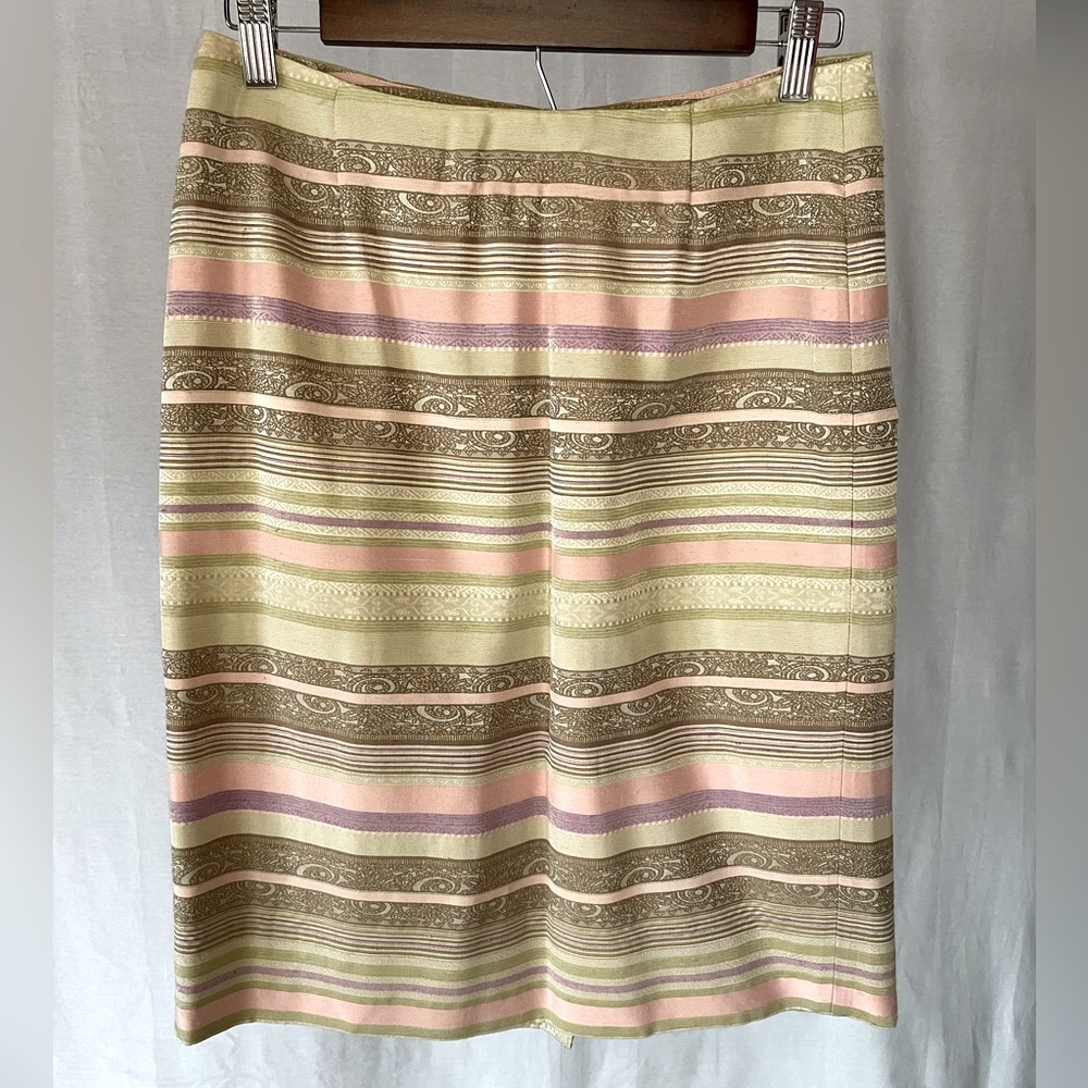 Pastel Striped Multicolor Women's Skirt